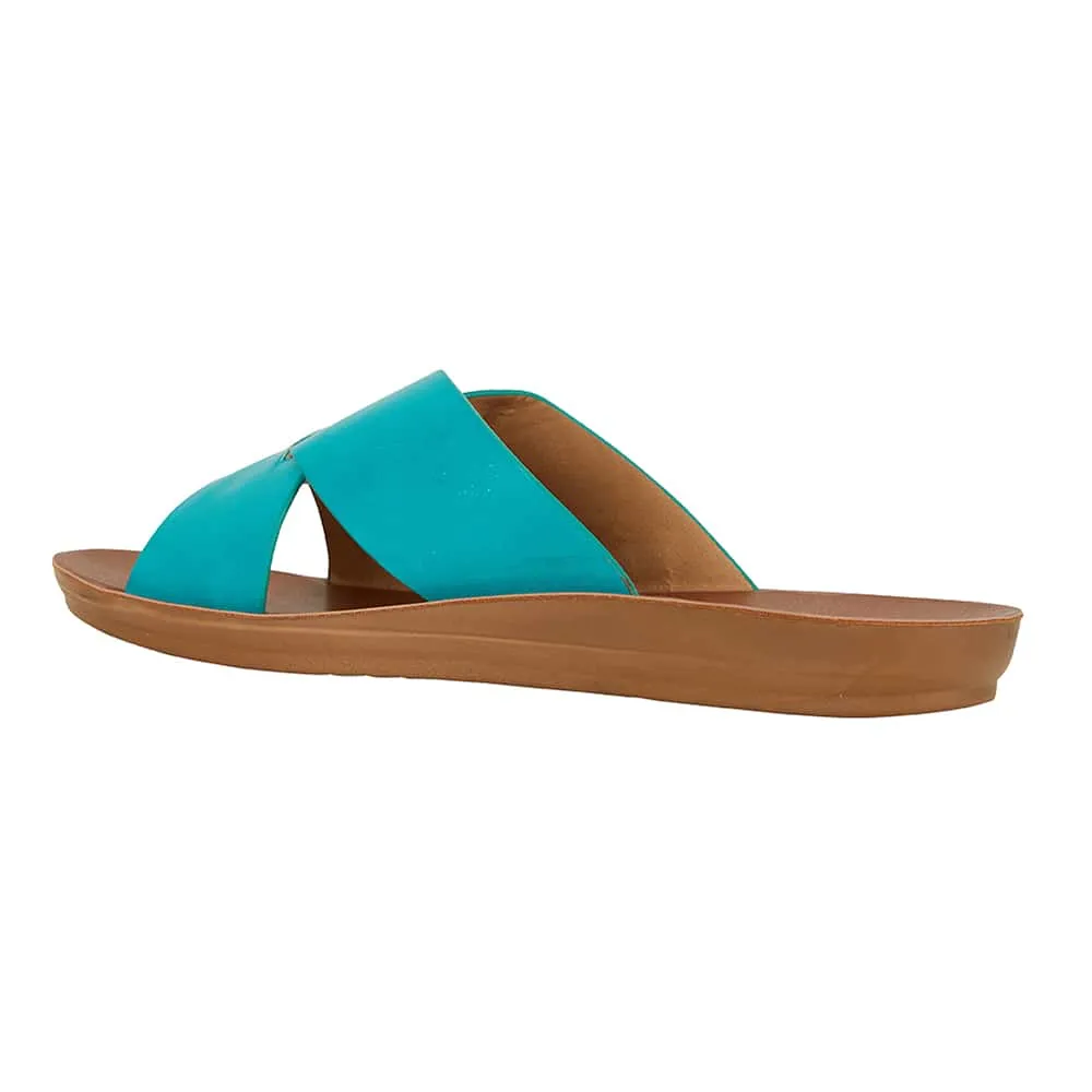 Gizmo Sandal in Turquoise Smooth