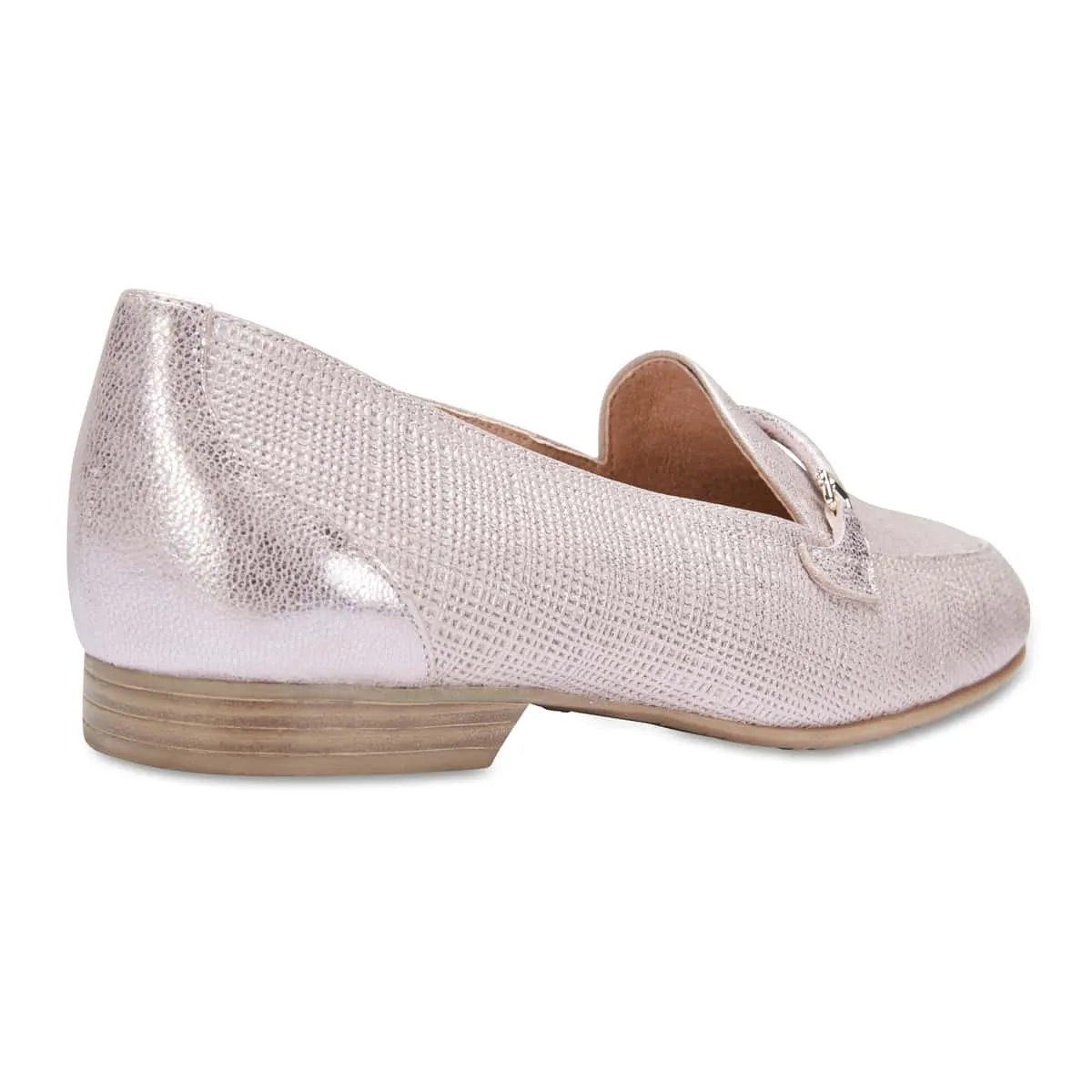 Glebe Loafer in Rose Gold Leather