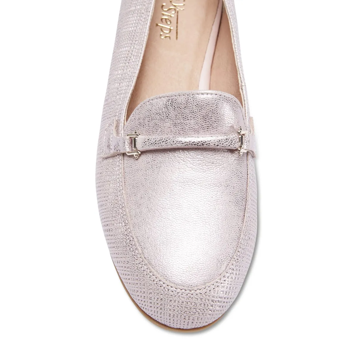 Glebe Loafer in Rose Gold Leather