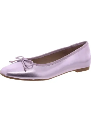Glee Womens Leather Ballet Flats