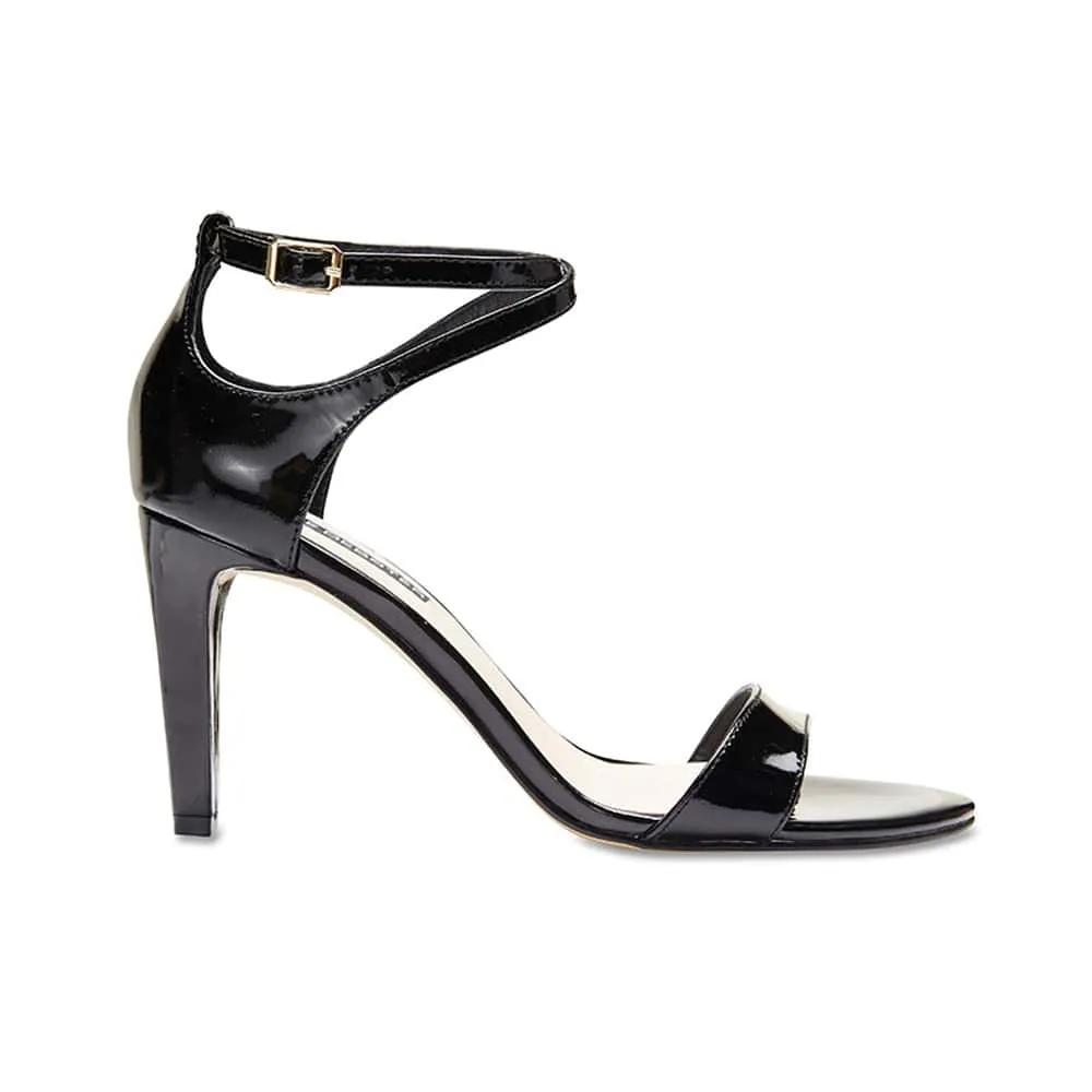 Goddess Heel in Black Patent