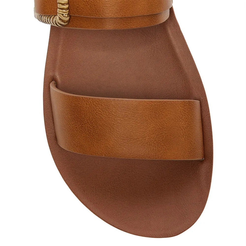 Grand Sandal in Tan Smooth