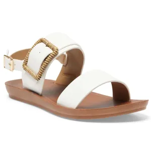 Grand Sandal in White Smooth