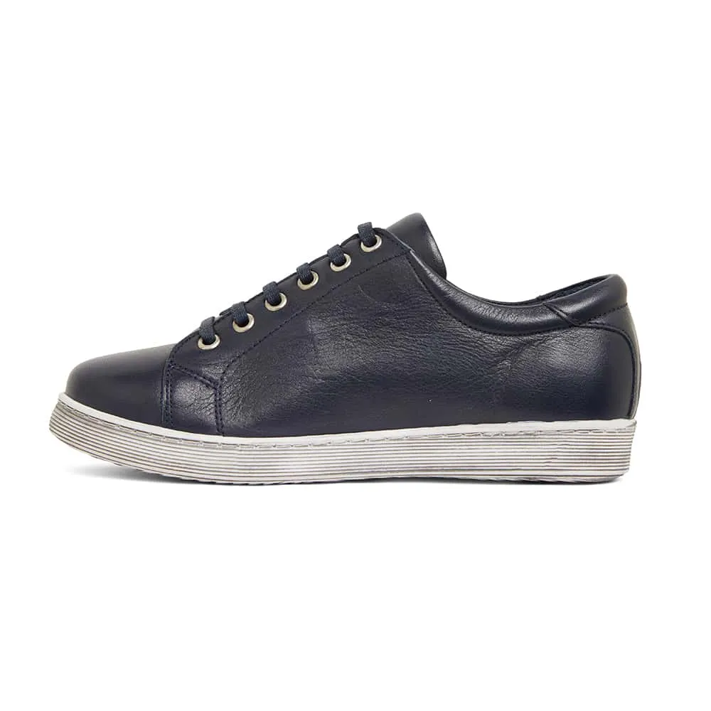 Grand Sneaker in Navy Leather