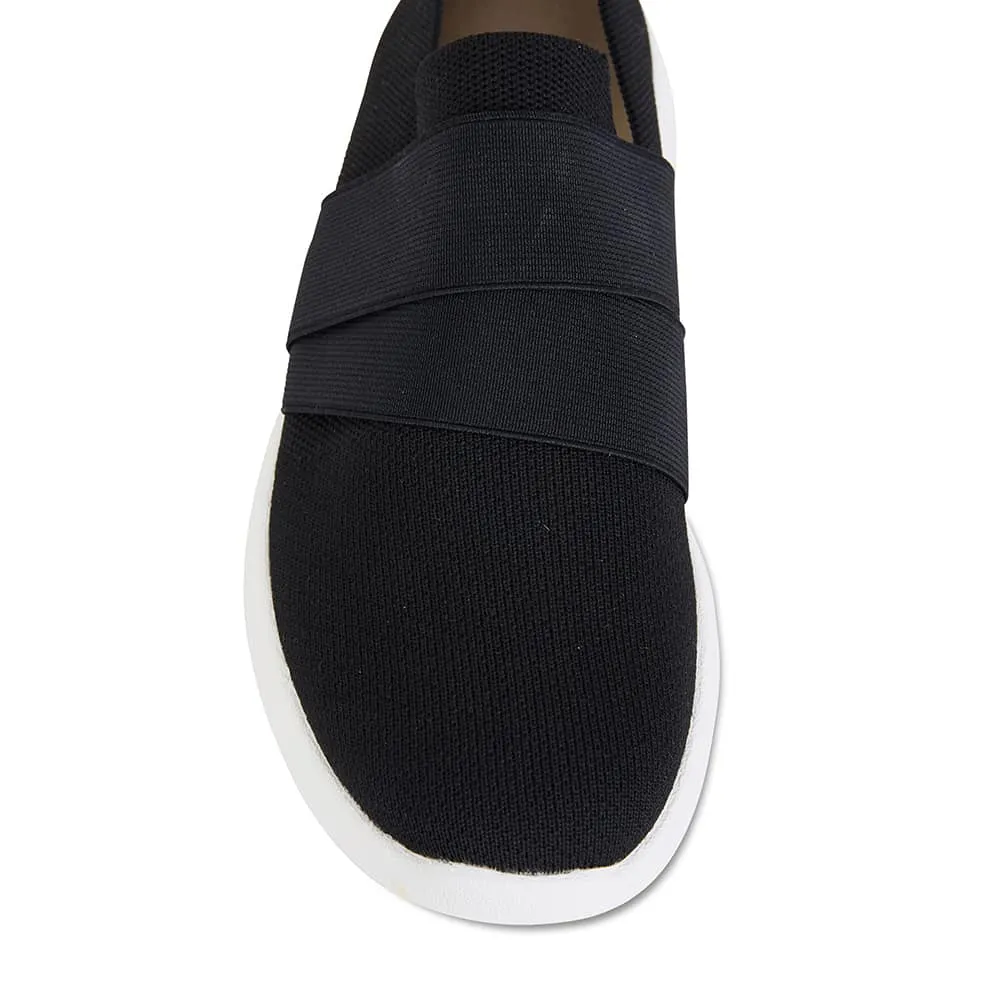 Guide Sneaker in Black Fabric
