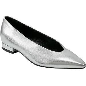 Gunner Womens Metallic Leather Flat Shoes