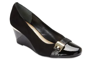 Hammond Heel in Black Leather
