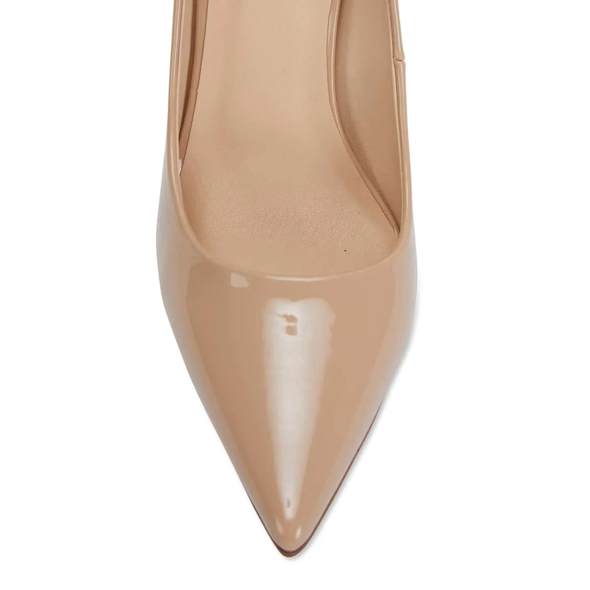 Harbour Heel in Nude Patent