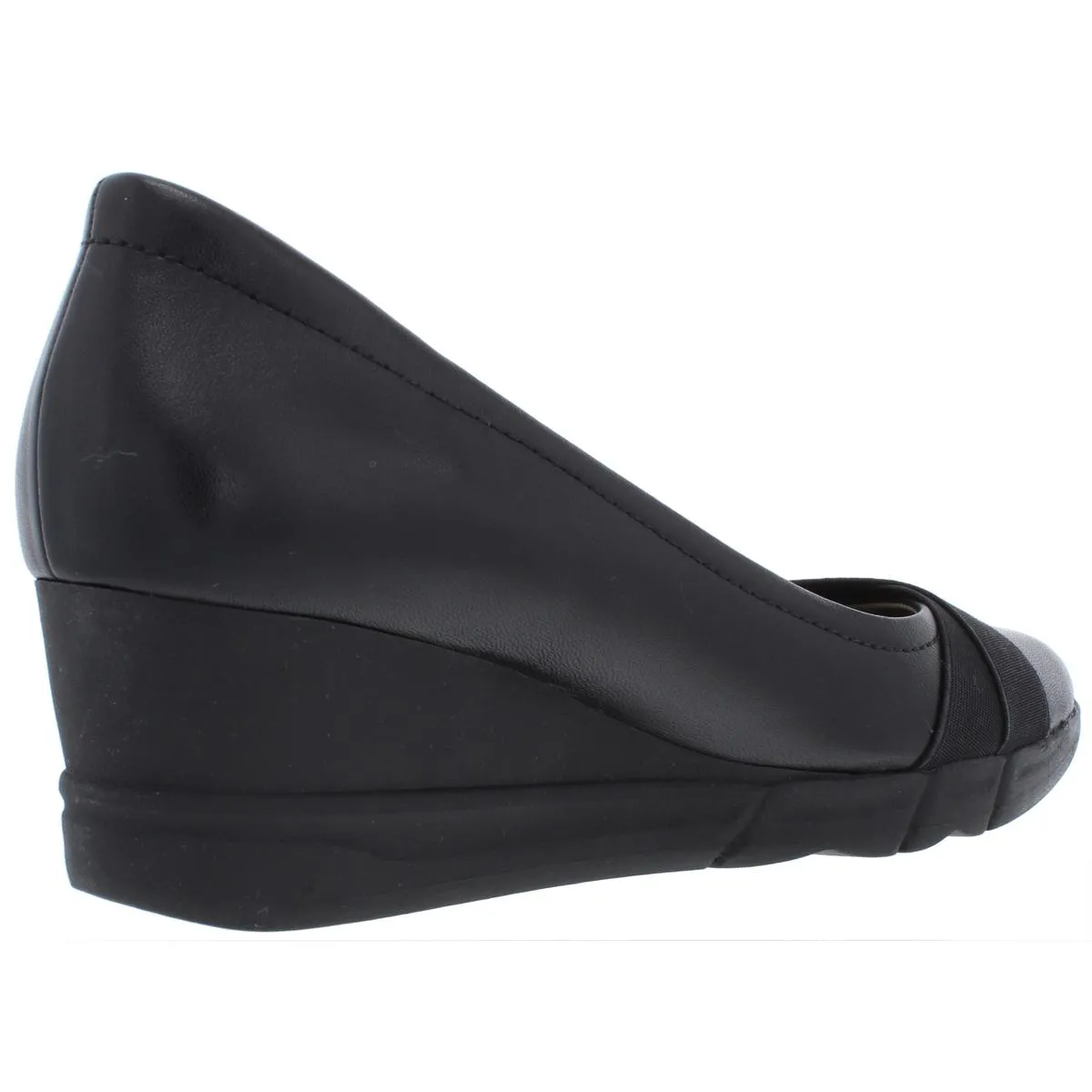 Harlyn Womens Leather High Wedge Sandals