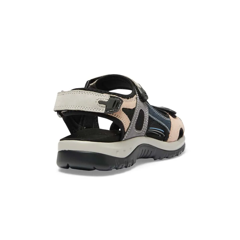 Harvey Sandal in Blush/grey Multi