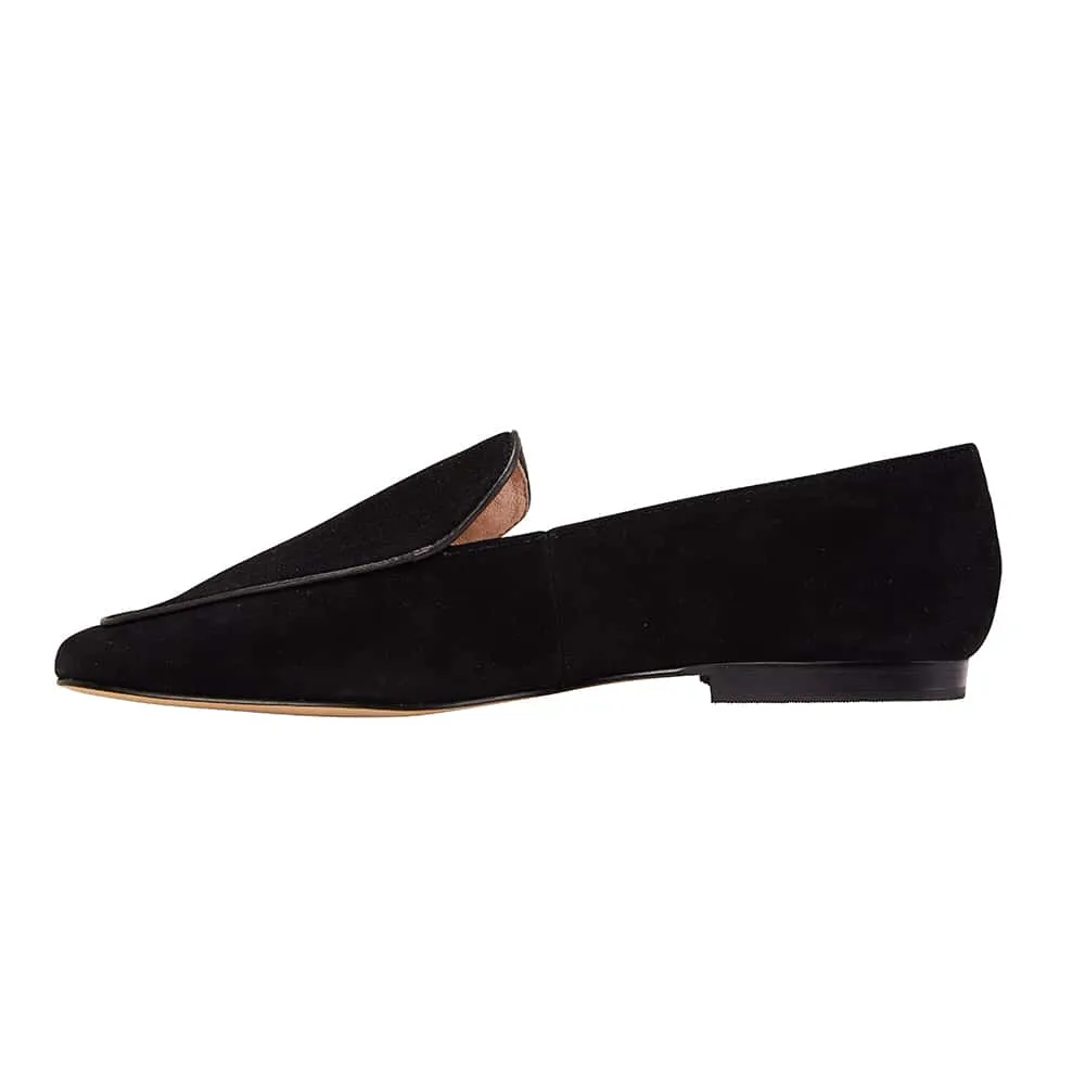 Haven Loafer in Black Suede