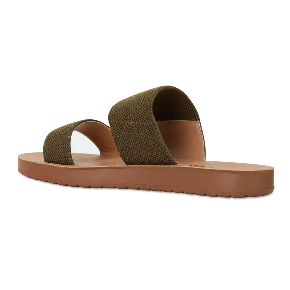 Havoc Slide in Khaki Fabric