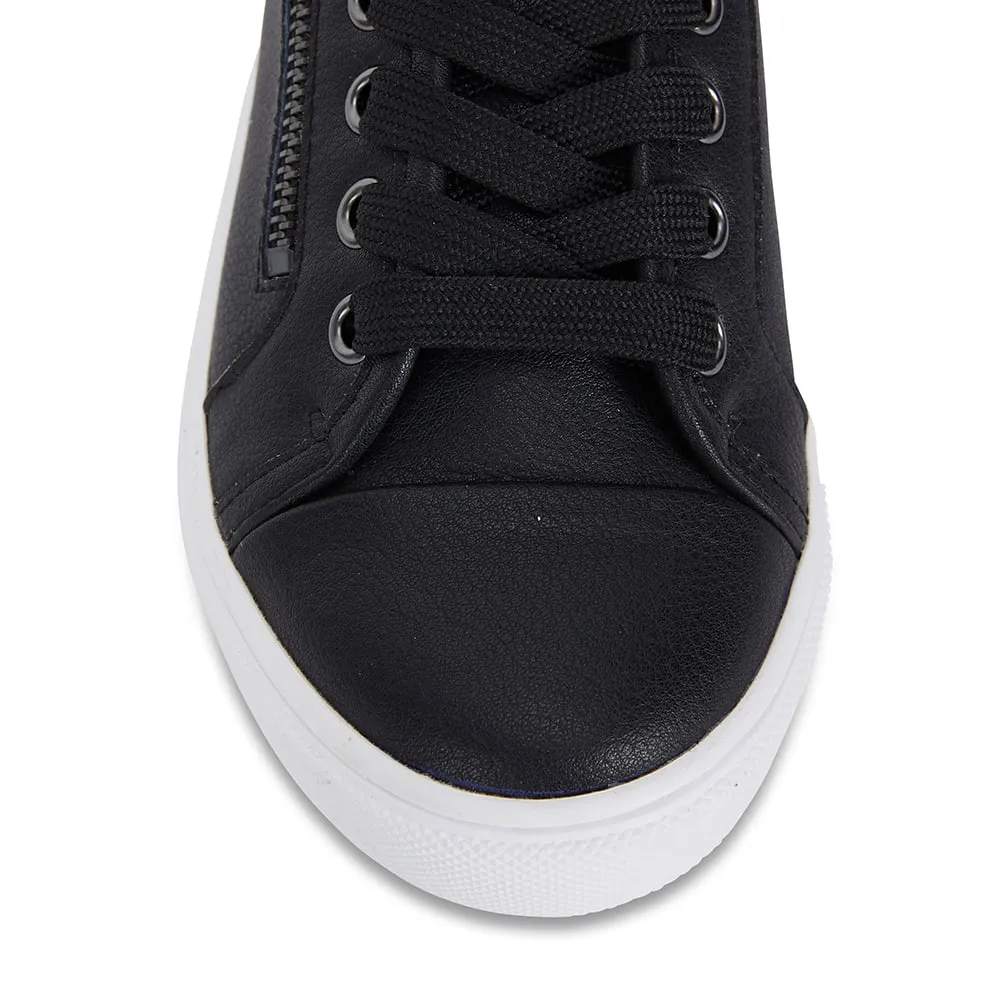 Hawk Sneaker in Black Leather