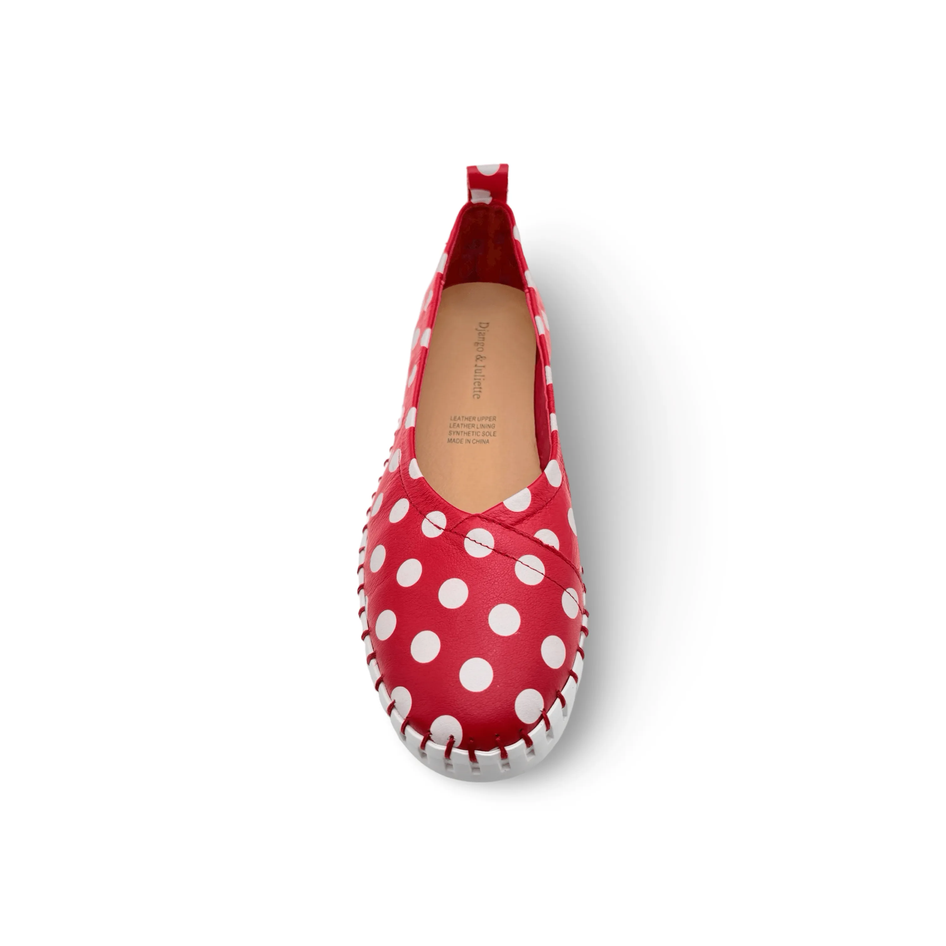 Heaton Red/White Spot Flat