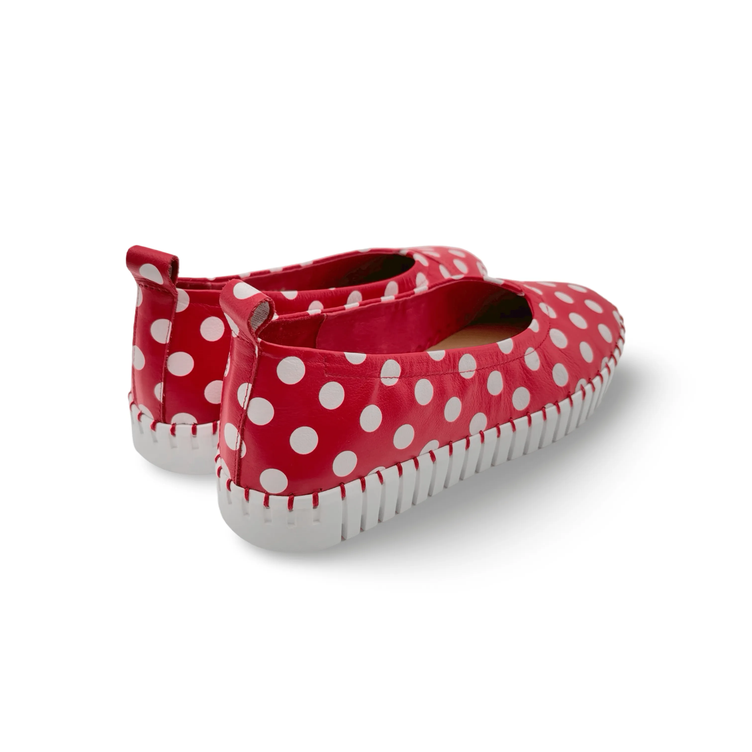 Heaton Red/White Spot Flat
