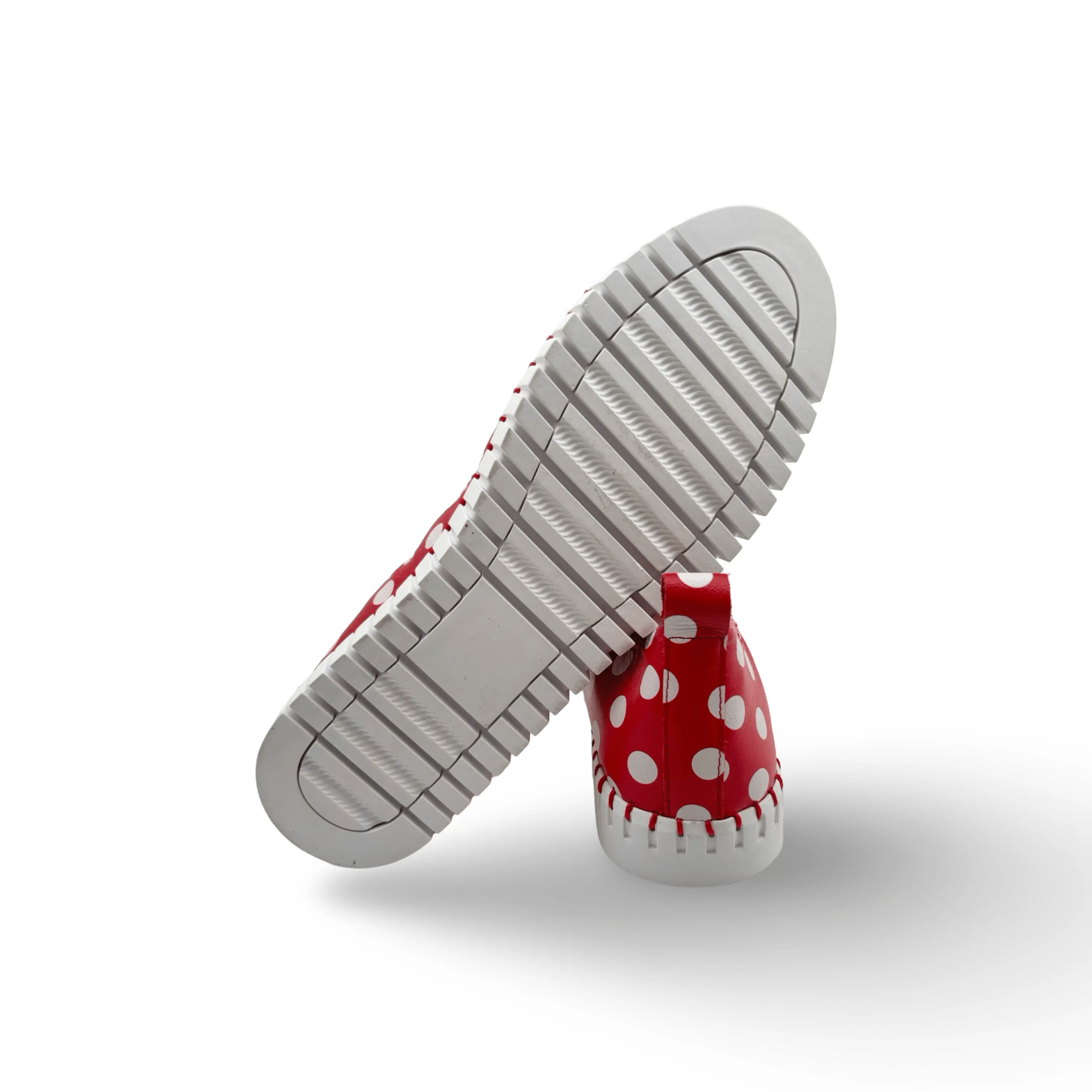 Heaton Red/White Spot Flat