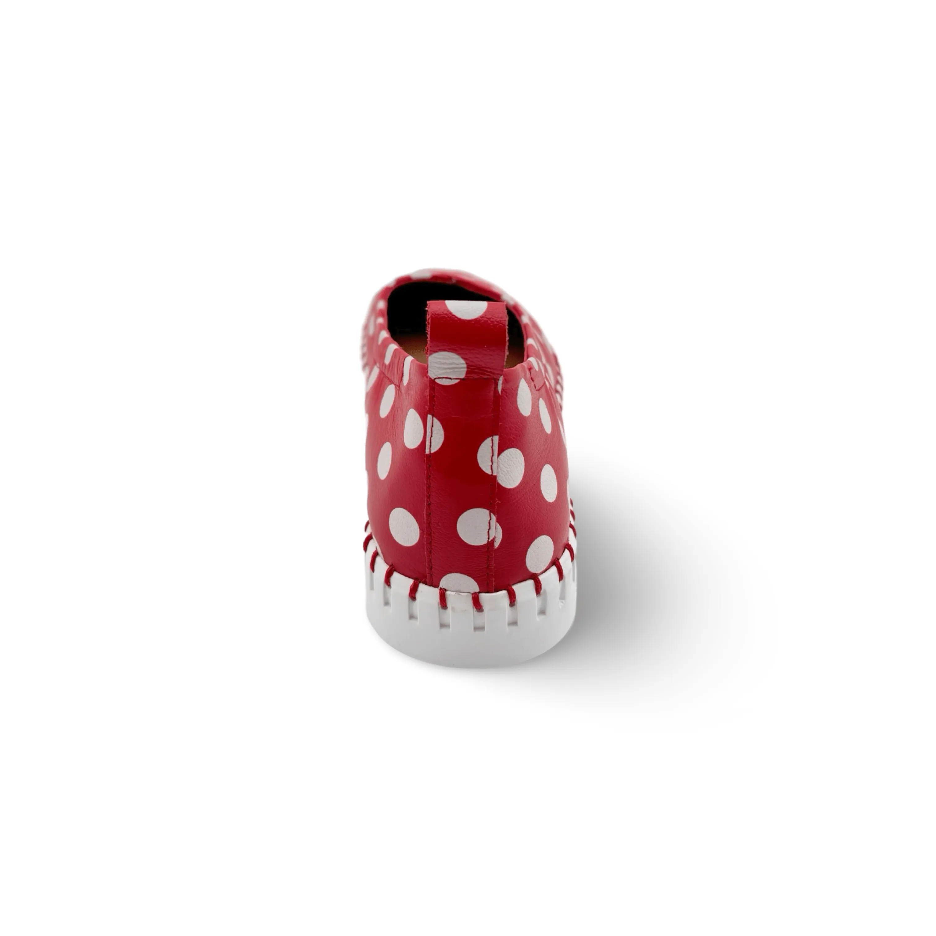 Heaton Red/White Spot Flat