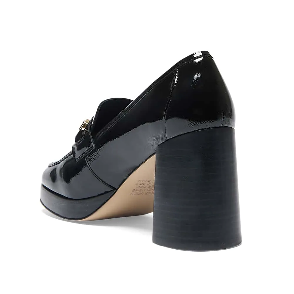 Heidi Loafer in Black Patent