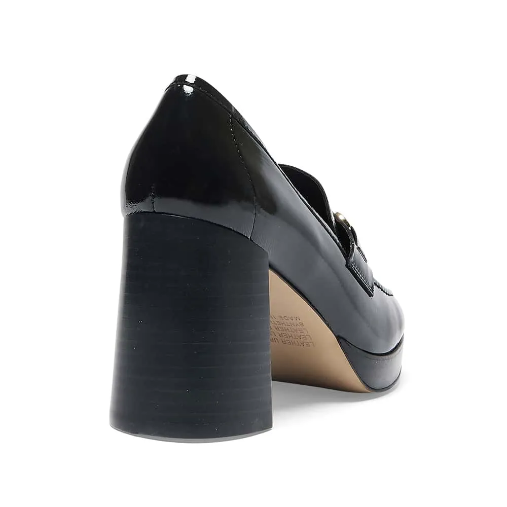 Heidi Loafer in Black Patent