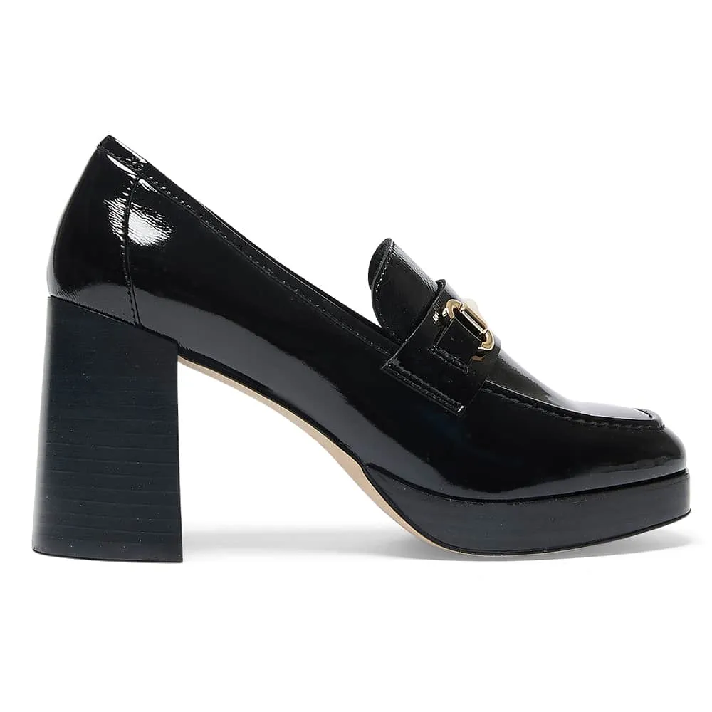 Heidi Loafer in Black Patent