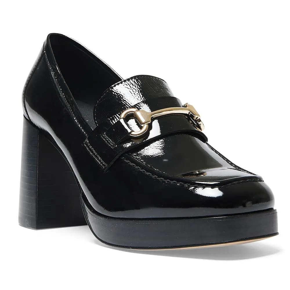 Heidi Loafer in Black Patent