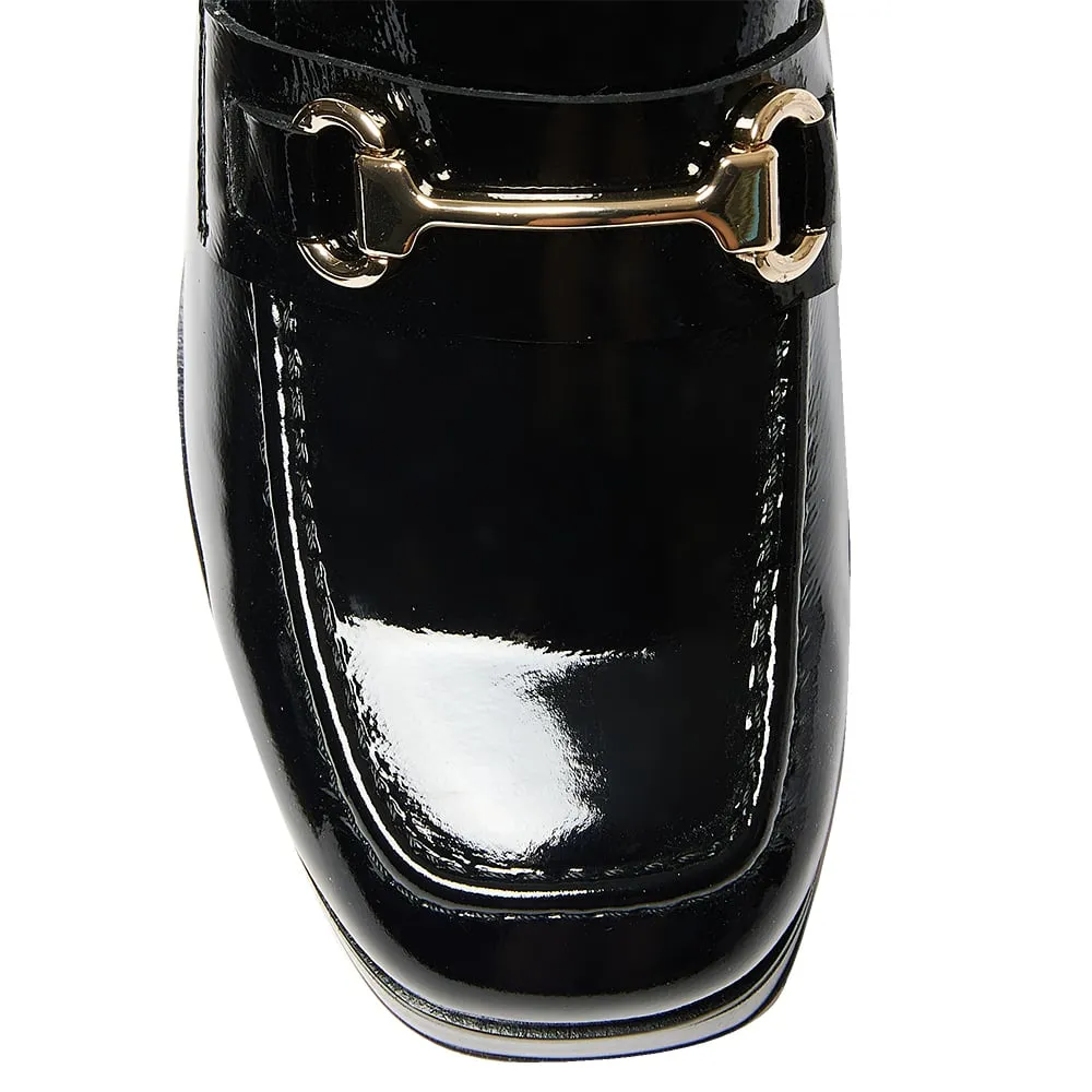 Heidi Loafer in Black Patent