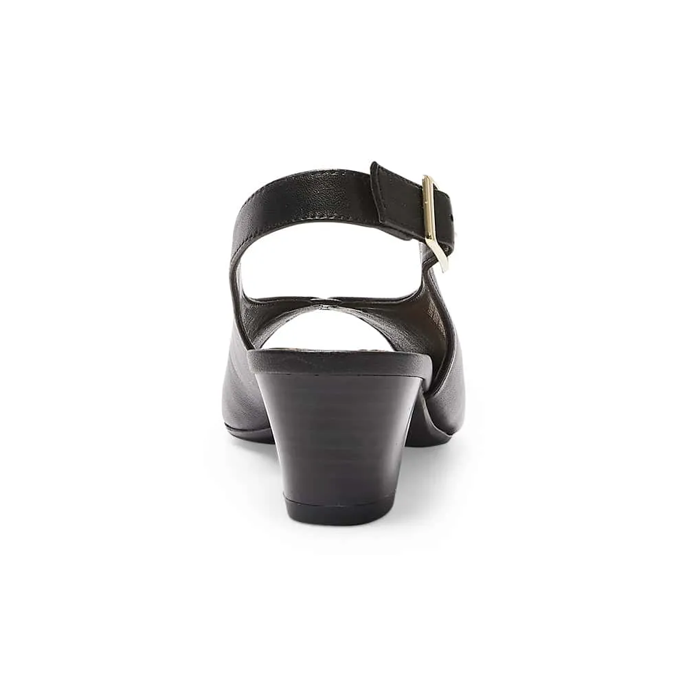 Hilda Heel in Black Leather