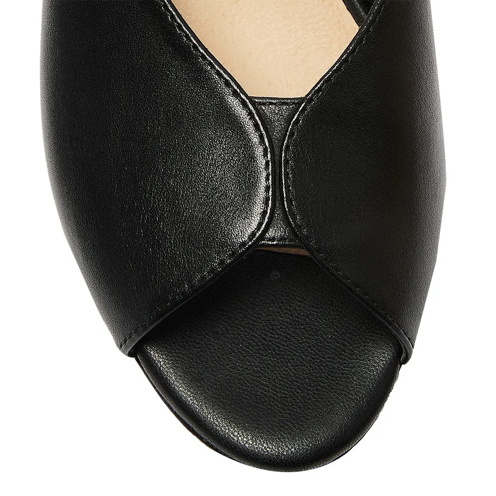 Hilda Heel in Black Leather