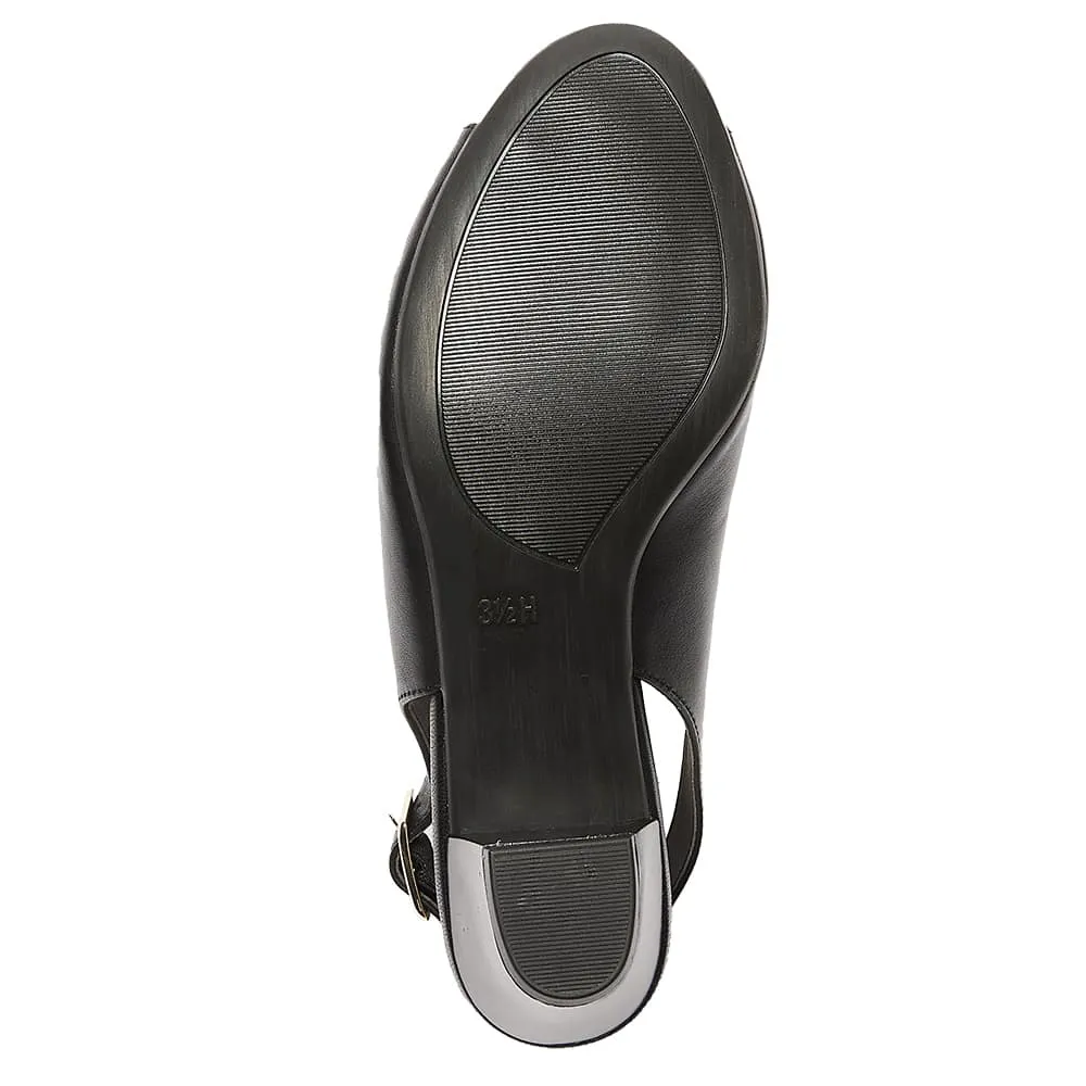 Hilda Heel in Black Leather