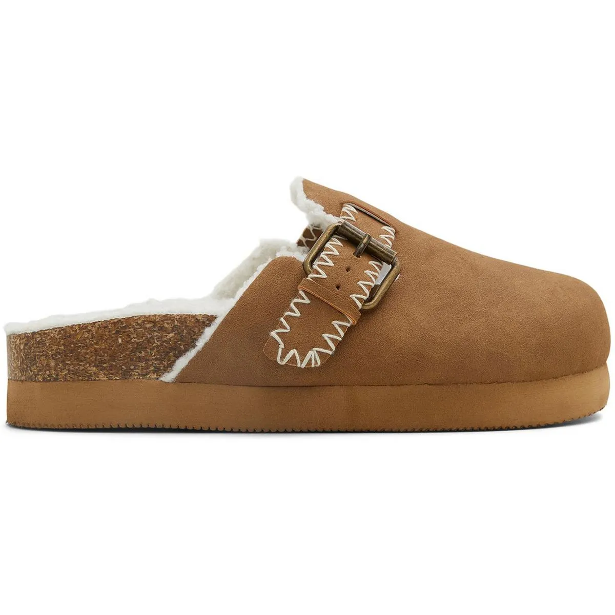 HONEY CLOG Womens Faux Fur Lined Faux Fur Clogs
