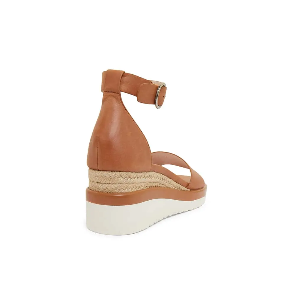 Idaho Espadrille in Tan Leather