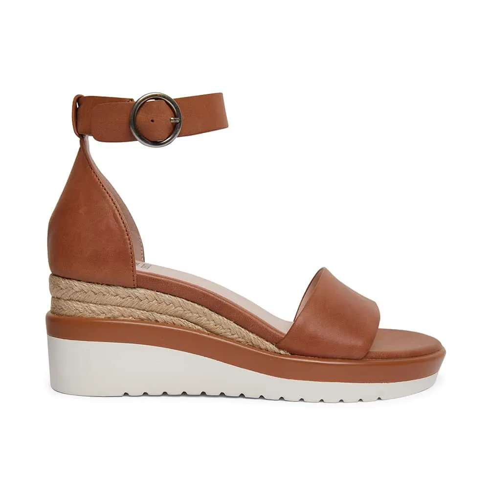 Idaho Espadrille in Tan Leather