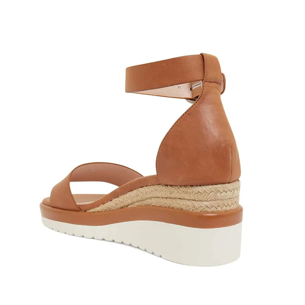 Idaho Espadrille in Tan Leather