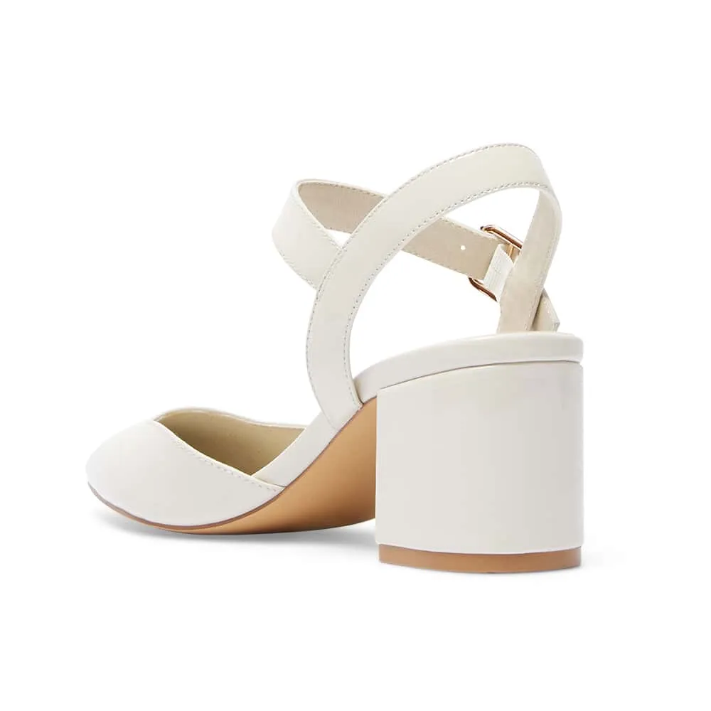 Ingrid Heel in Bone Patent