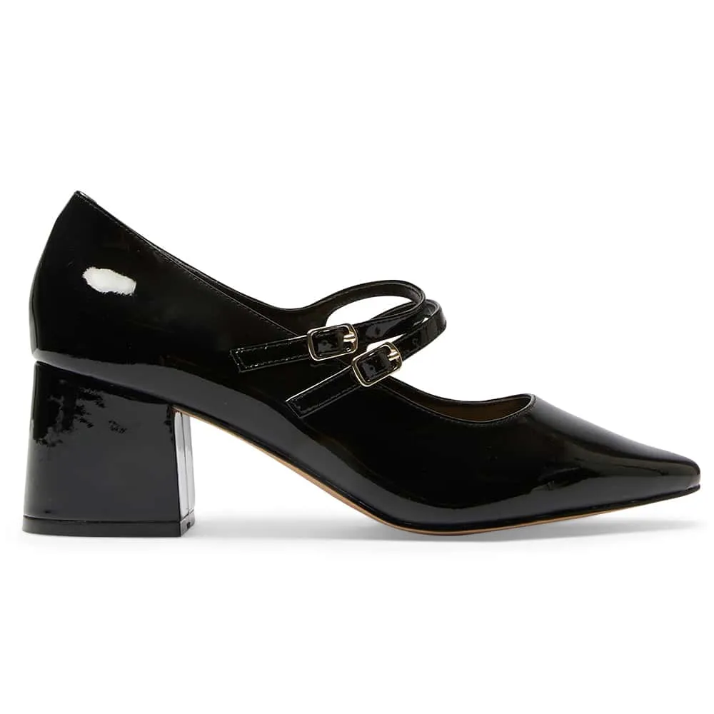 Isabel Heel in Black Patent