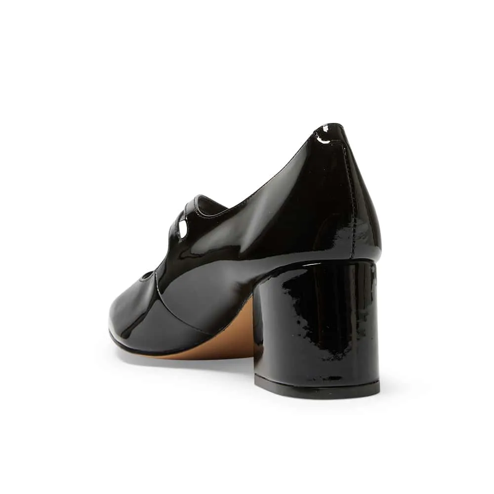 Isabel Heel in Black Patent