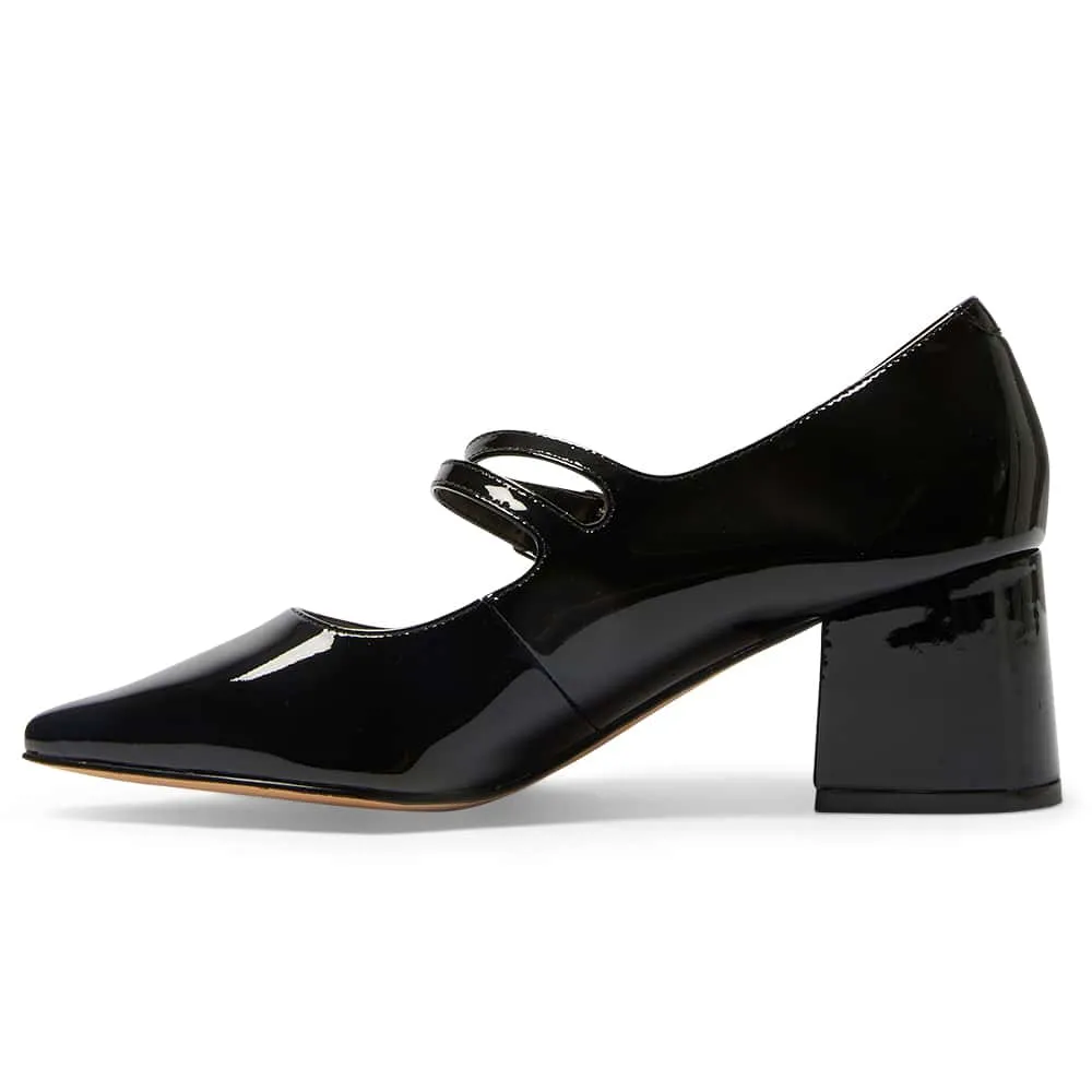 Isabel Heel in Black Patent