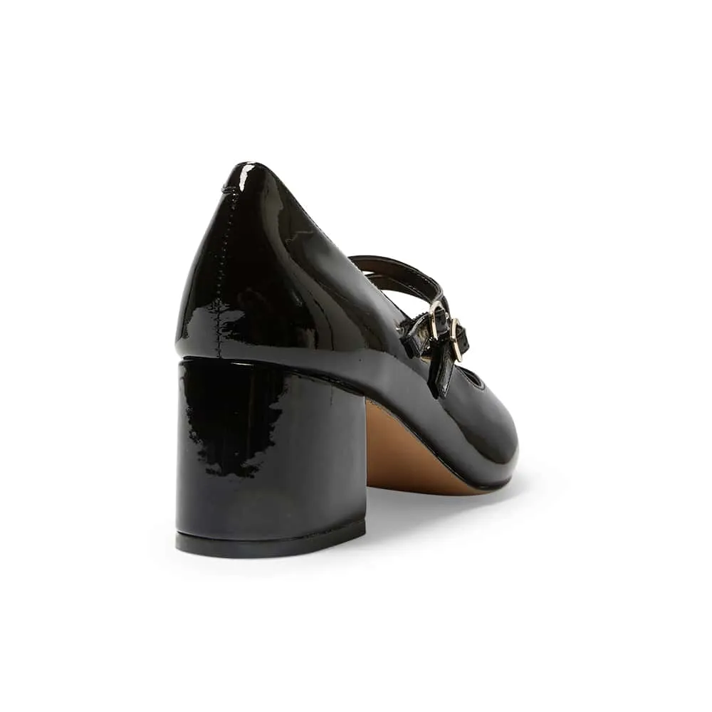 Isabel Heel in Black Patent