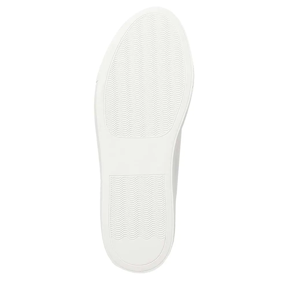 Jace Sneaker in White And Grey Leather