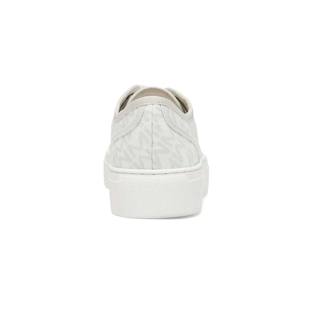 Jace Sneaker in White And Grey Leather