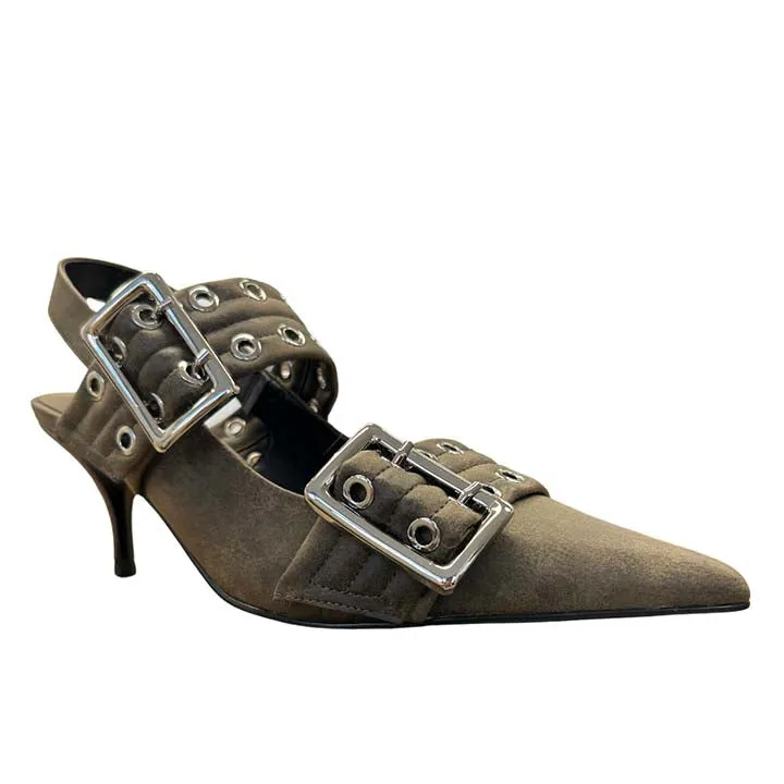 JEFFREY CAMPBELL TIMELY GREY FLATS