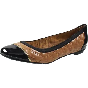 Jemah 2 Womens Quilted Faux Leather Ballet Flats