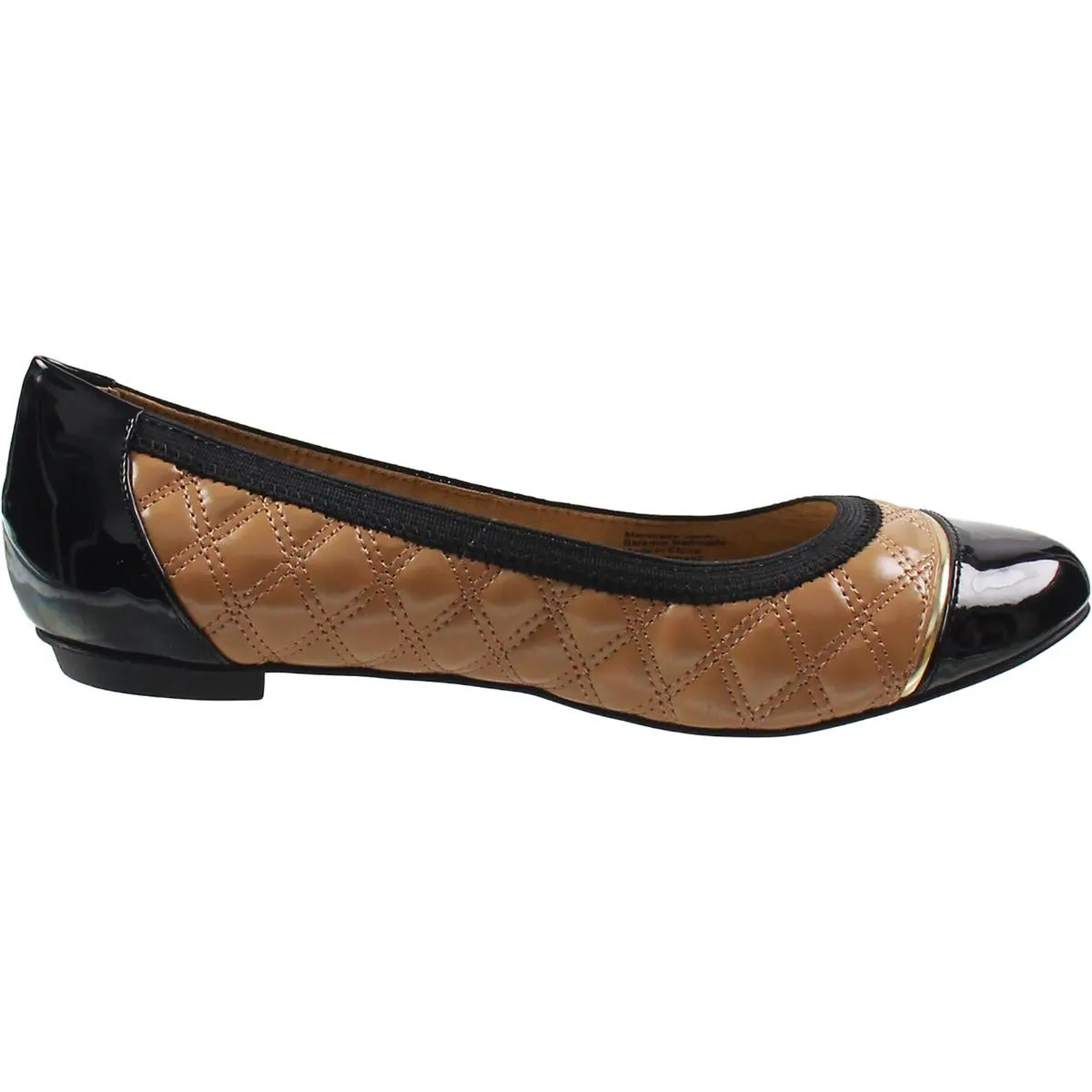 Jemah 2 Womens Quilted Faux Leather Ballet Flats