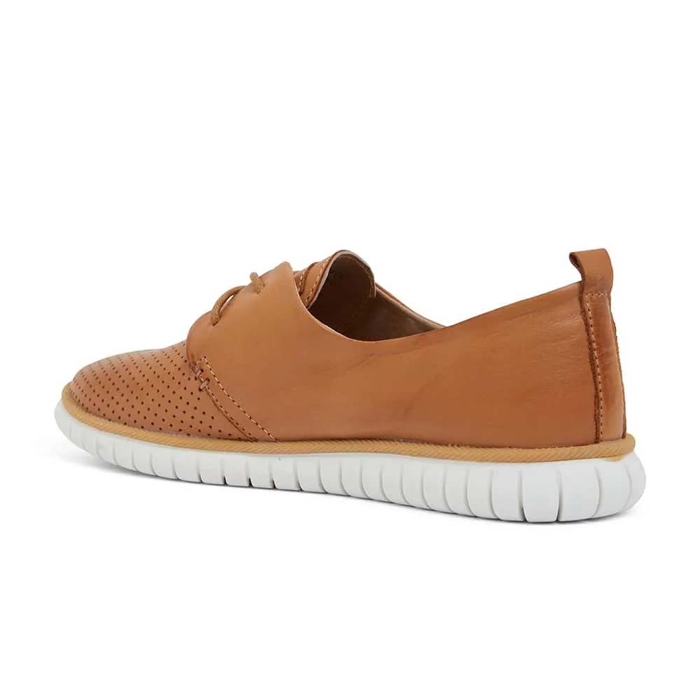 Jigsaw Sneaker in Tan Leather