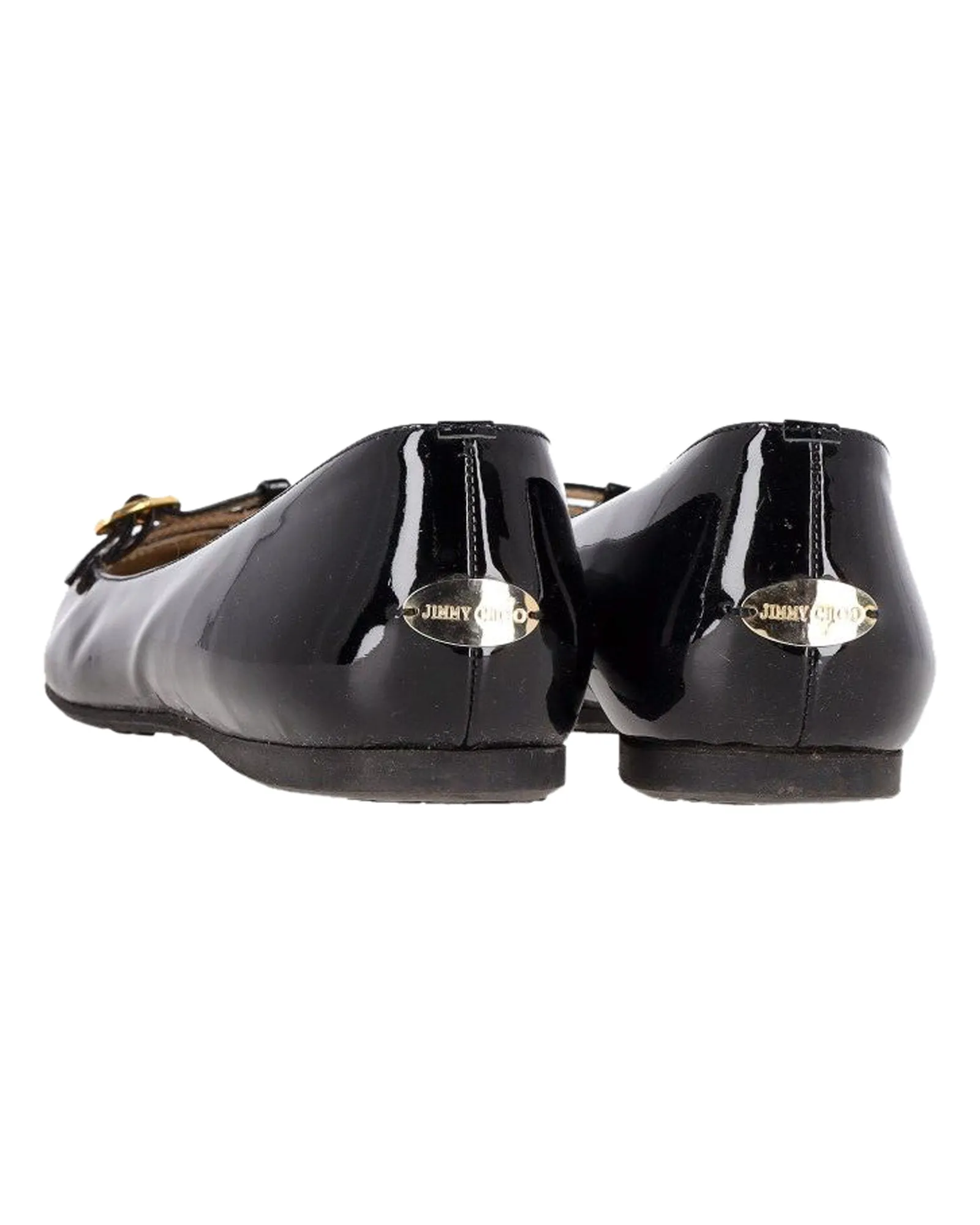 Jimmy Choo Ballet Flats in Black Patent Leather