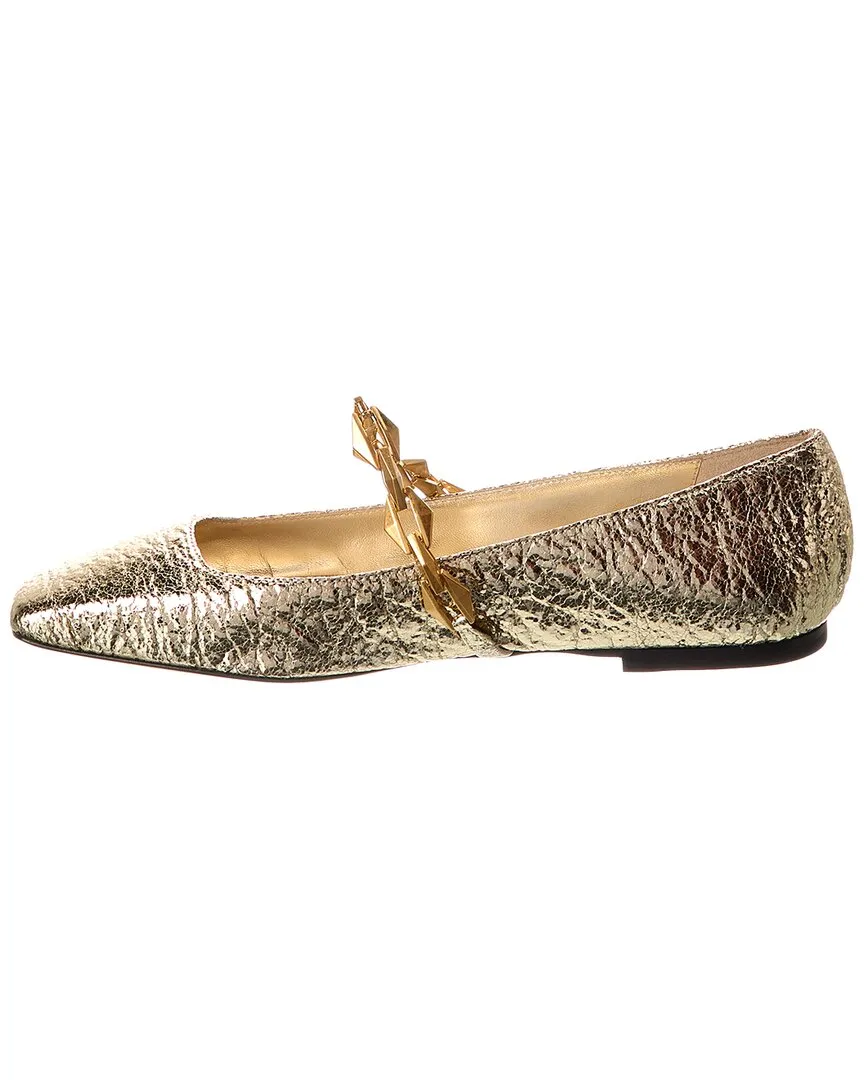 Jimmy Choo Diamond Tilda Leather Flat