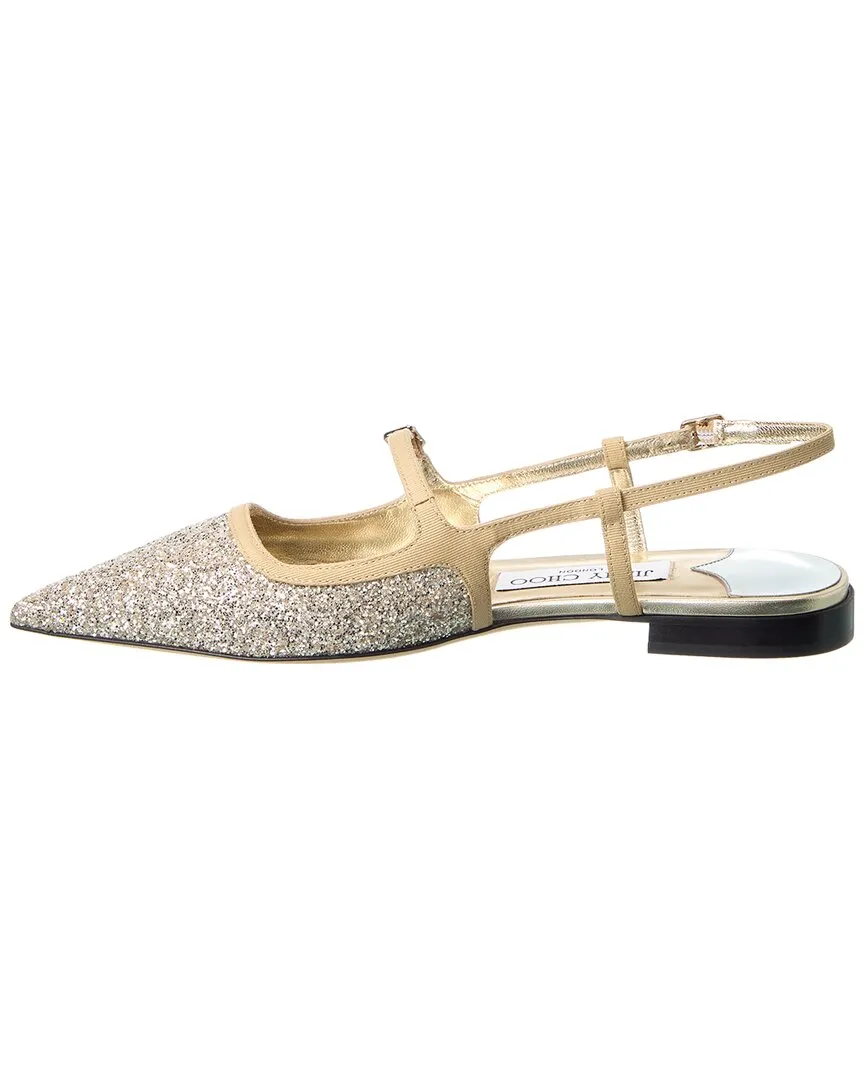 Jimmy Choo Didi Glitter Slingback Flat