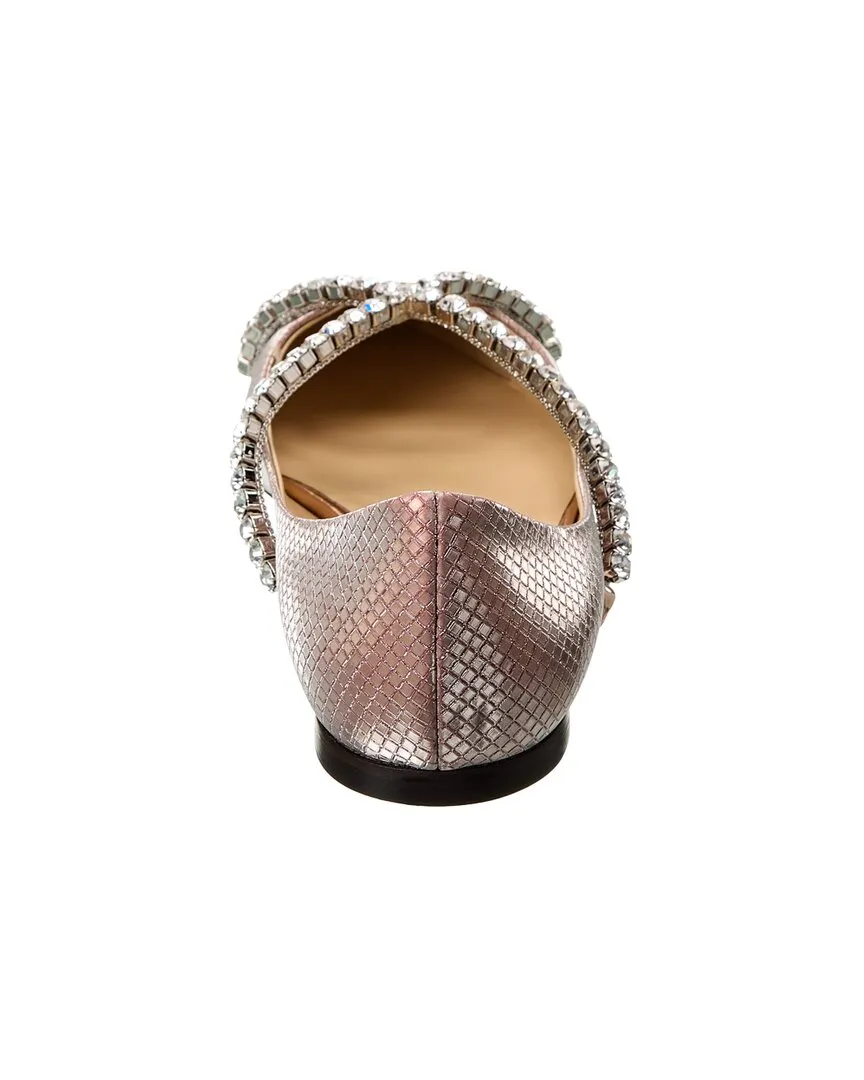 Jimmy Choo Genevi Leather Flat