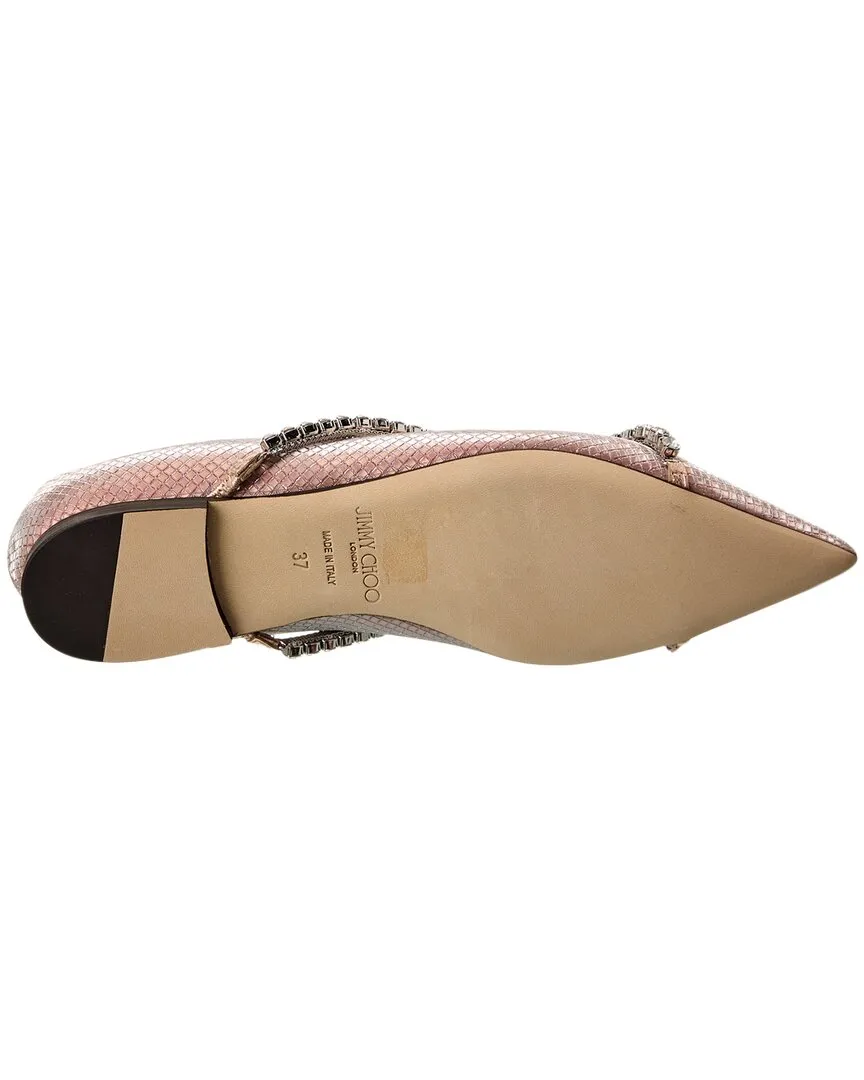 Jimmy Choo Genevi Leather Flat