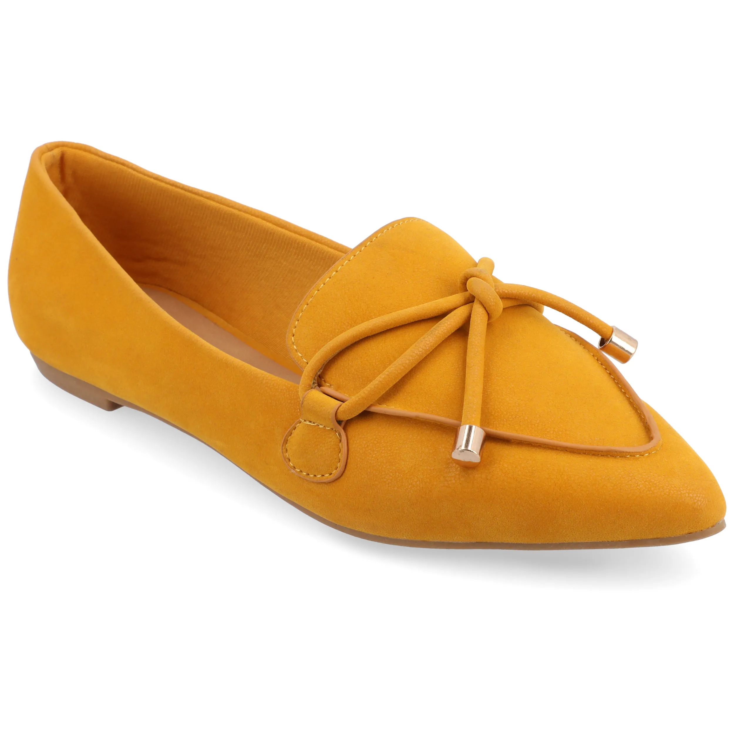 Journee Collection Womens Muriel Slip On Pointed Toe Loafer Flats